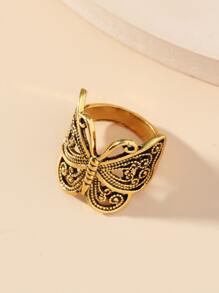 Anillo con diseño de mariposa - Bronce - Ver 2