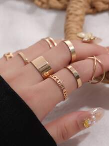 8 chiếc vòng thiết kế chuỗi - Vàng - Xem 3