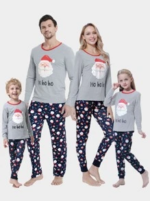 Toddler Boys Christmas Print PJ Set - Multicolor - View 7