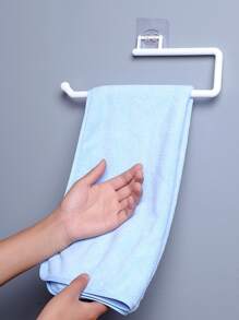 1pc Multifunction Random Hanging Rack, Durable Kitchen Paper Roll Holder - Multicolor - View 3