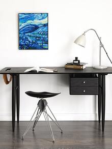 1張藍色小鎮風景防水防曬無框畫 - 彩色 - 查看 4