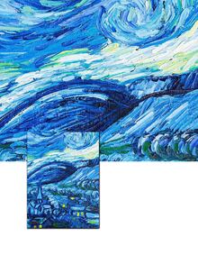 1張藍色小鎮風景防水防曬無框畫 - 彩色 - 查看 7