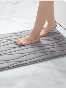 1pc Plain Non-slip Bath Rug