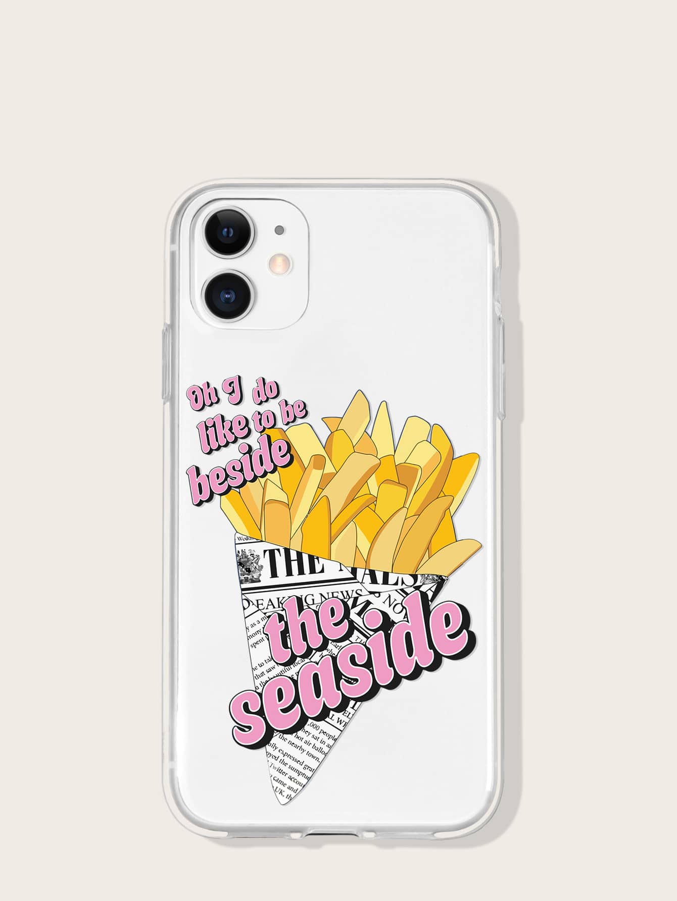 Ốp lưng điện thoại trong suốt khoai tây chiên - Nhiều màu - Xem 1