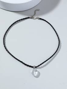 男士愛心掛飾項鍊 - 彩色 - 查看 3