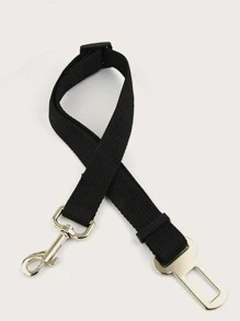 1入組黑色可伸縮寵物汽車安全帶