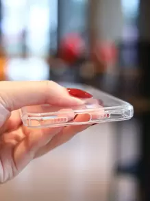 油畫愛心圖案透明手機殼 - 彩色 - 查看 5