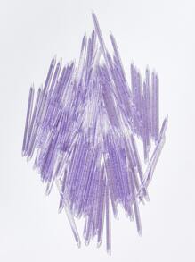 50pcs Double-Ended Nail Point Drill Stick - Purple - View 1