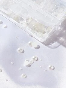 1 盒仿珍珠美甲装饰 - 白色 - 查看 4