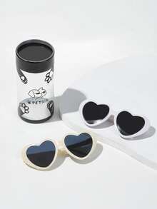 PETSIN 1對心鏡片形狀寵物眼鏡 - 彩色 - 查看 2