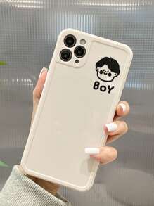 2pcs Couple Graphic Phone Case - Multicolor - View 3