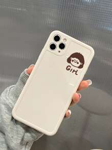 2pcs Couple Graphic Phone Case - Multicolor - View 4