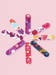 50pcs Random Color Mini Nail Buffer Sanding Block Files Sponge Nail Polisher Professional Manicure Tools For Acrylic Nails Care For Optimum Natural Nail Care - Multicolor - View 2