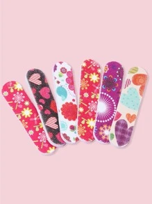 50pcs Random Color Mini Nail Buffer Sanding Block Files Sponge Nail Polisher Professional Manicure Tools For Acrylic Nails Care For Optimum Natural Nail Care - Multicolor - View 4