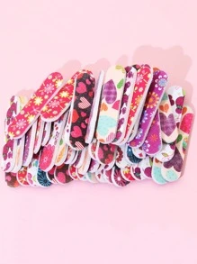 50pcs Random Color Mini Nail Buffer Sanding Block Files Sponge Nail Polisher Professional Manicure Tools For Acrylic Nails Care For Optimum Natural Nail Care - Multicolor - View 6