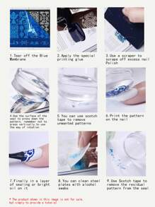 Nail Art Stamping Scraper Plate Tool Set 3pack