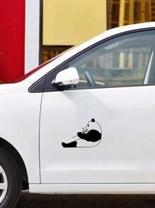 1 hình dán ô tô in hình gấu trúc - màu đen - Xem 4