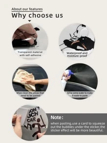 1 hình dán ô tô in hình gấu trúc - màu đen - Xem 7