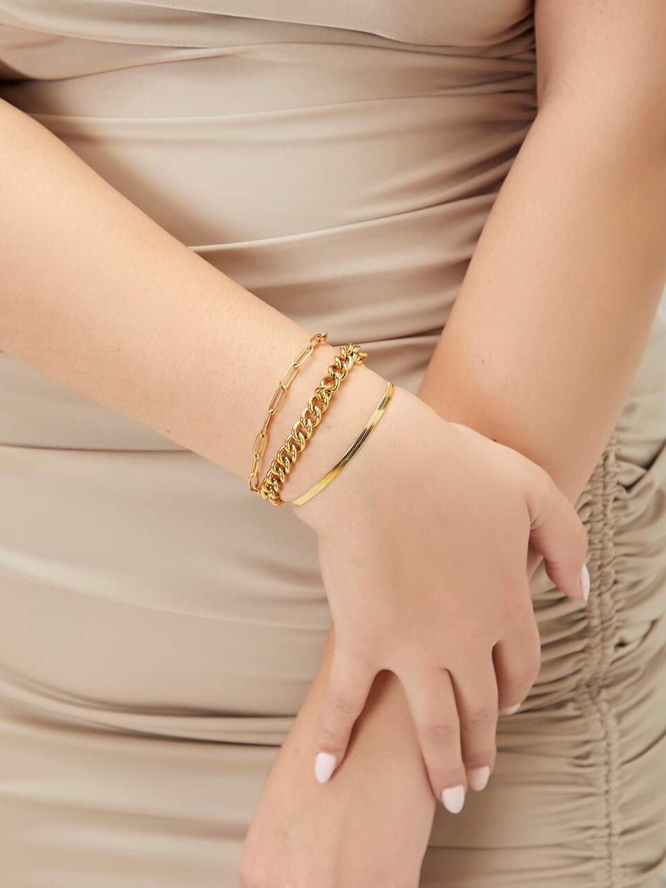 3PCS MINIMALIST LINK BRACELET