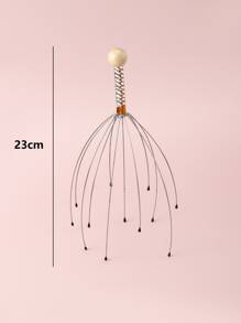 1把不銹鋼12爪按摩寵物梳適合貓狗日常使用