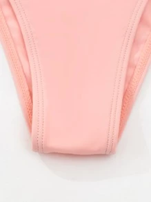 3packs Plain Push Up Bikini & Beach Skirt - Pink - View 6