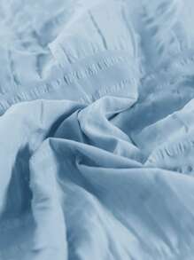 Seersucker Duvet Cover Without Filler - Blue - View 2