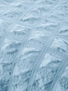 Seersucker Duvet Cover Without Filler - Blue - View 3