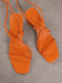 SHUZIA Curve Toe Wrap Around The Leg Heeled Sandals Holiday Vacay Vibe For And Summer Shoes Spring Shoes Spring Break Easter Prom Heels Wedding Shoes