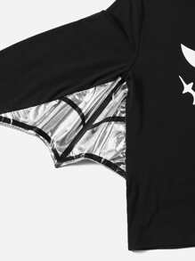 SHEIN 男孩萬聖印花長袖T恤