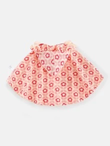 Peninsula Baby 嬰兒印花前蝴蝶結連帽斗篷外套 - 彩色 - 查看 2