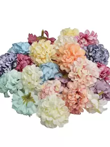 15入組隨機色頭擬真花 - 彩色 - 查看 1