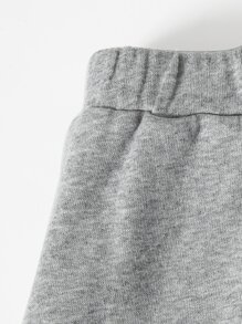 SHEIN Bộ hai mảnh Gái Túi Thú vật Giải trí - Màu Xám nhạt - Xem 4