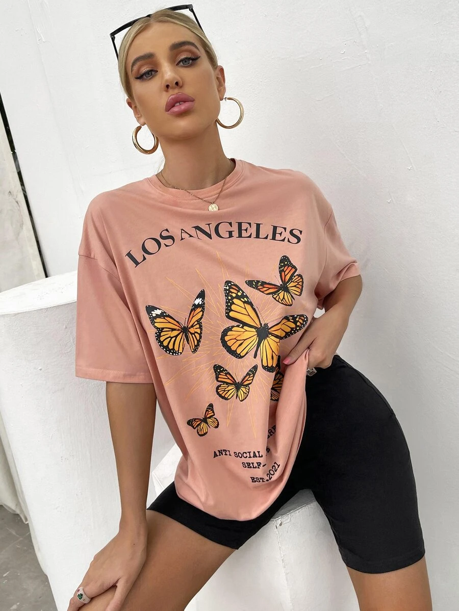 SHEIN SXY Bộ thời trang Thú vật Giải trí - Nhiều màu - Xem 1