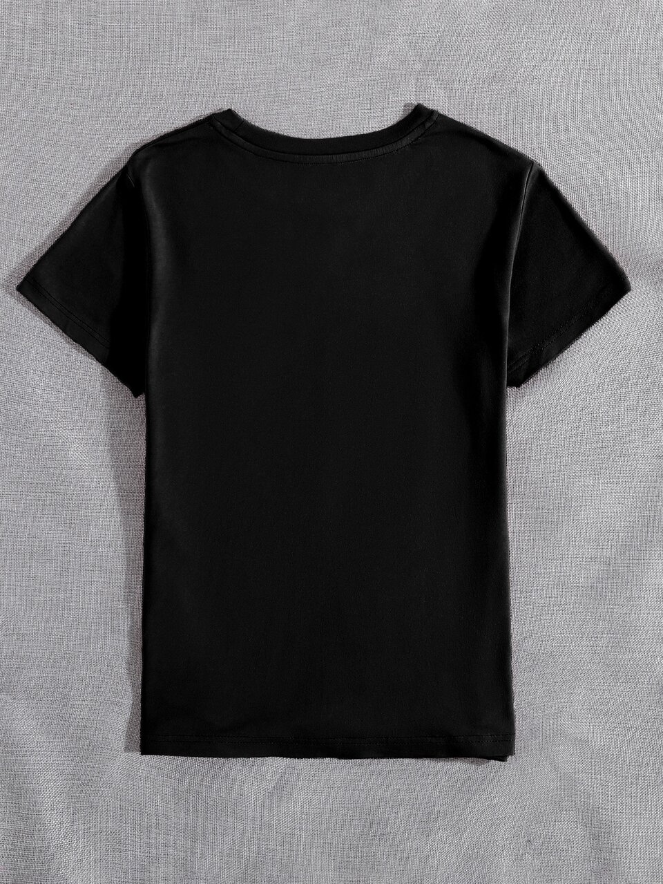 Butterfly Print Round Neck Tee