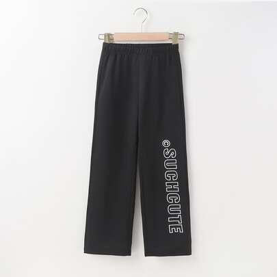 Girls Letter Graphic Joggers