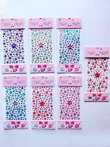 1pc Random Color Crystal Sticker - Multicolor - View 1