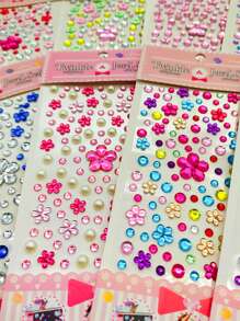 1pc Random Color Crystal Sticker - Multicolor - View 5
