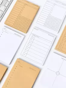 1pc Random Pattern Sticky Note - Multicolor - View 1