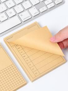 1pc Random Pattern Sticky Note - Multicolor - View 3