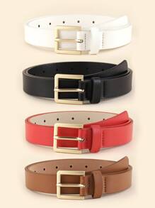 4 cái Thắt lưng khóa hình học với công cụ đục lỗ - Nhiều màu - Xem 1