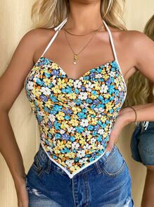 3 piezas Set sujetador floral halter - Multicolor - Ver 6