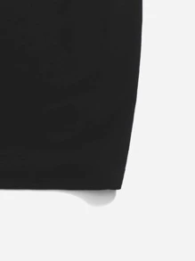 SHEIN 女孩紮染高低下擺連帽衫和吊帶洋裝