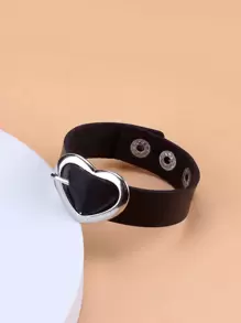 愛心裝飾手環 - 黑色 - 查看 1