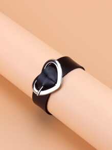 愛心裝飾手環 - 黑色 - 查看 2