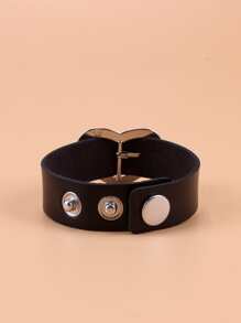愛心裝飾手環 - 黑色 - 查看 4
