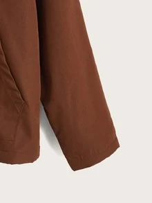 SHEIN اولاد معطف مقنع مطرز بحصان بطباعة تيدي