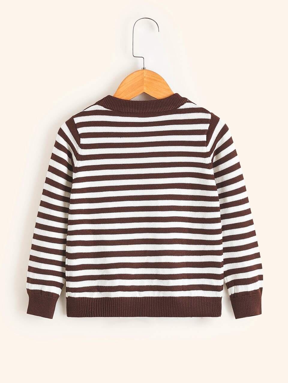 Toddler Girls Striped Pattern Sweater