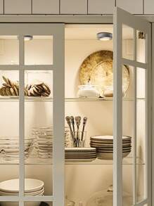 1pc Under Cabinet Light, Simple Plastic LED Closet Light For Household - Yellow - View 3