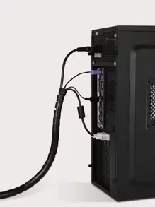 螺旋抹胸數據線整理器 - 黑色 - 查看 2