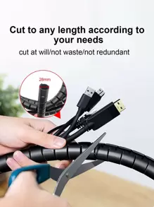 螺旋抹胸數據線整理器 - 黑色 - 查看 7